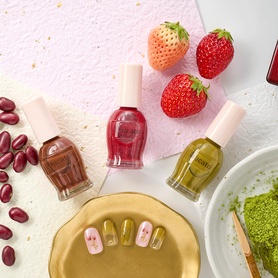 New Natural Nail Color N standard color inspired by traditional Japanese sweets, under the theme of "Indulge in the Japanese Modern Colors”